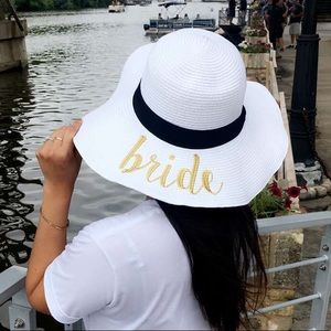 Bride sun hat